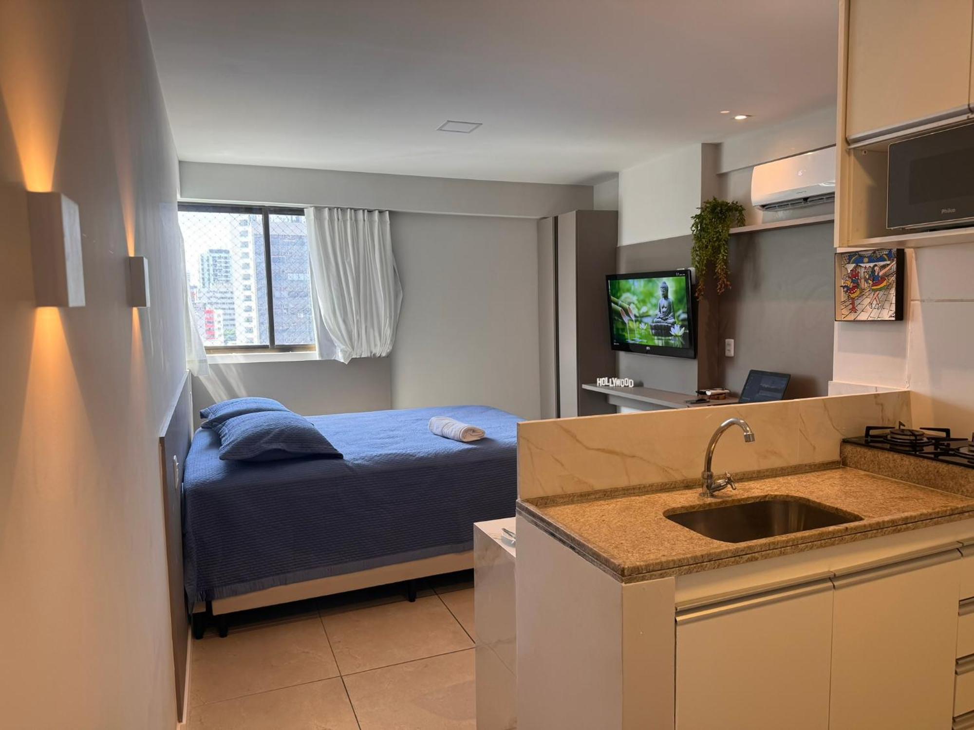Flat Localizado A 200M Shopping Recife, Bem Perto Da Praia De Boa Viagem E Com Wi-Fi 400Mbps ภายนอก รูปภาพ